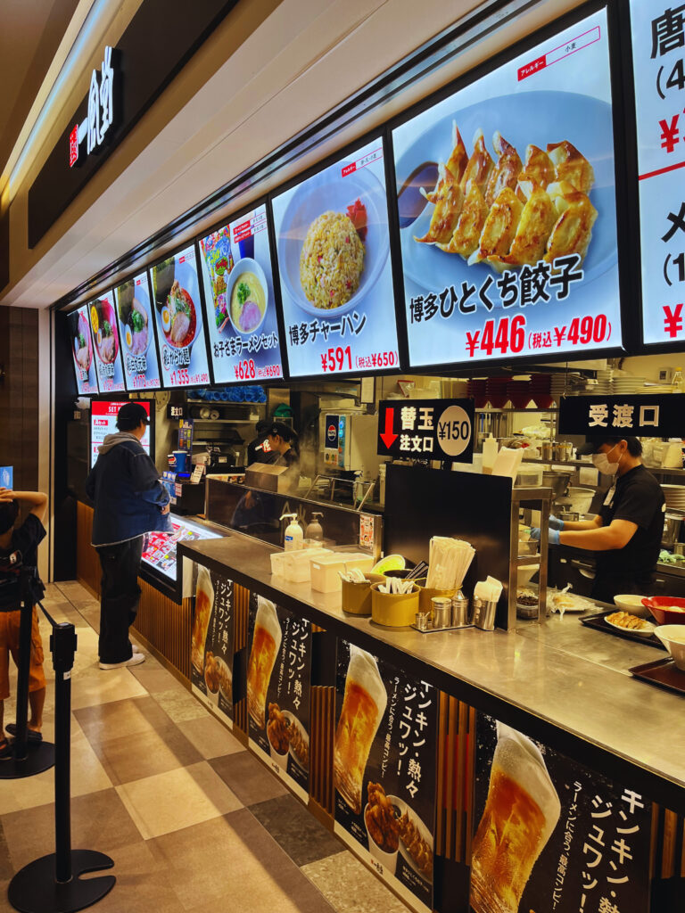 一風堂注文カウンター