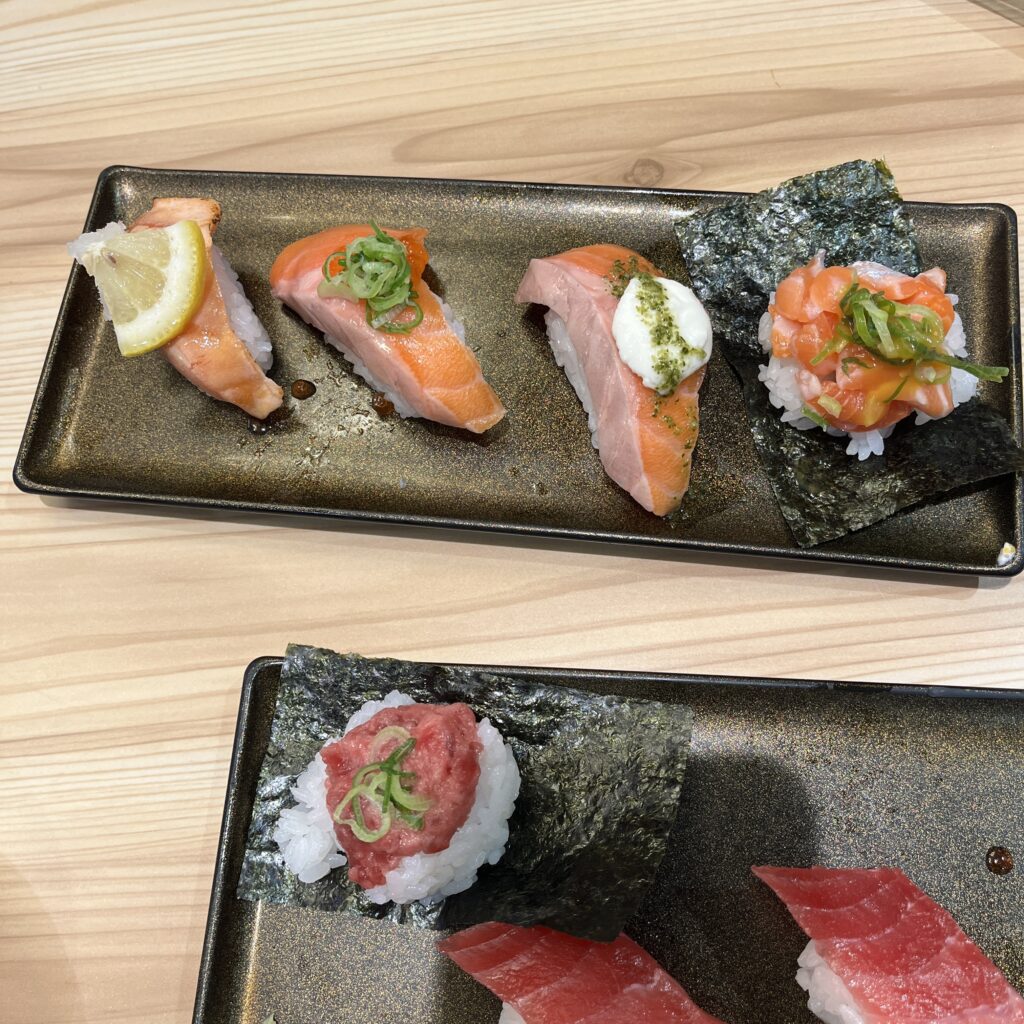 サーモン盛り合わせ