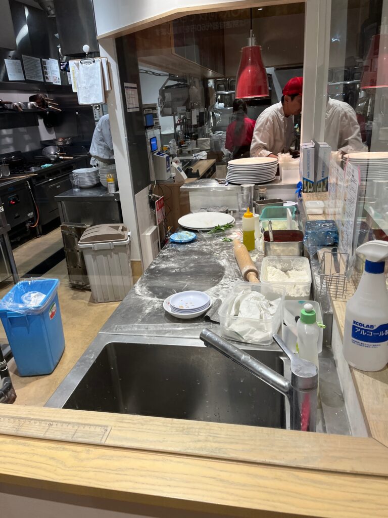 ライブキッチンの様子