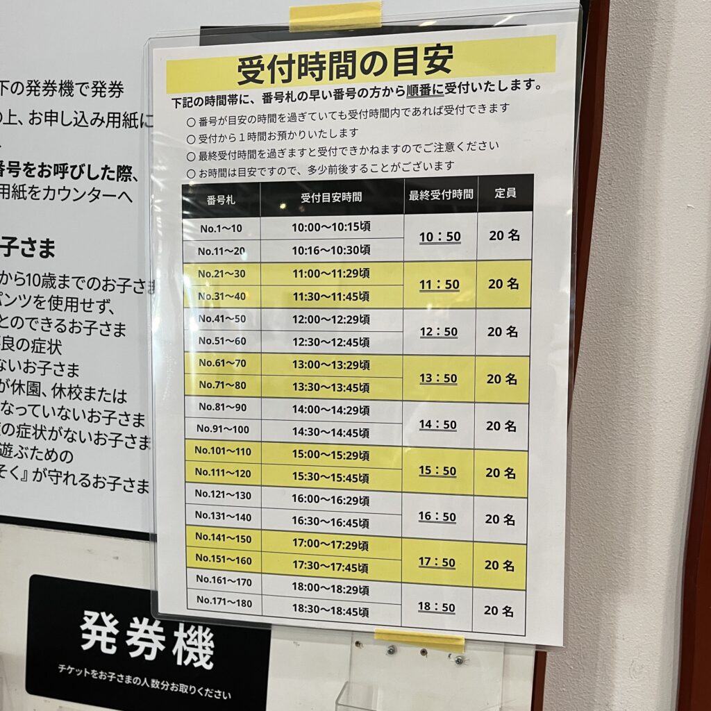 タイムテーブル