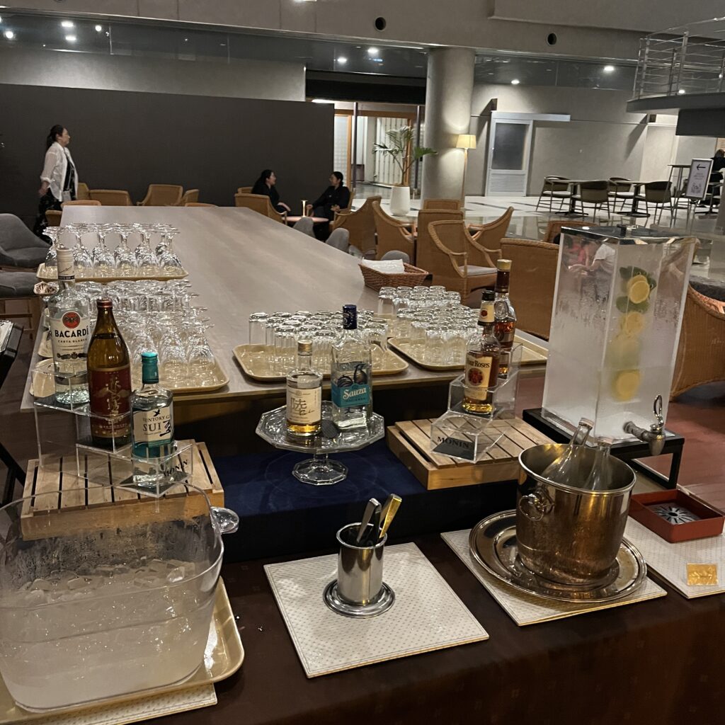 ラウンジのお酒たち
