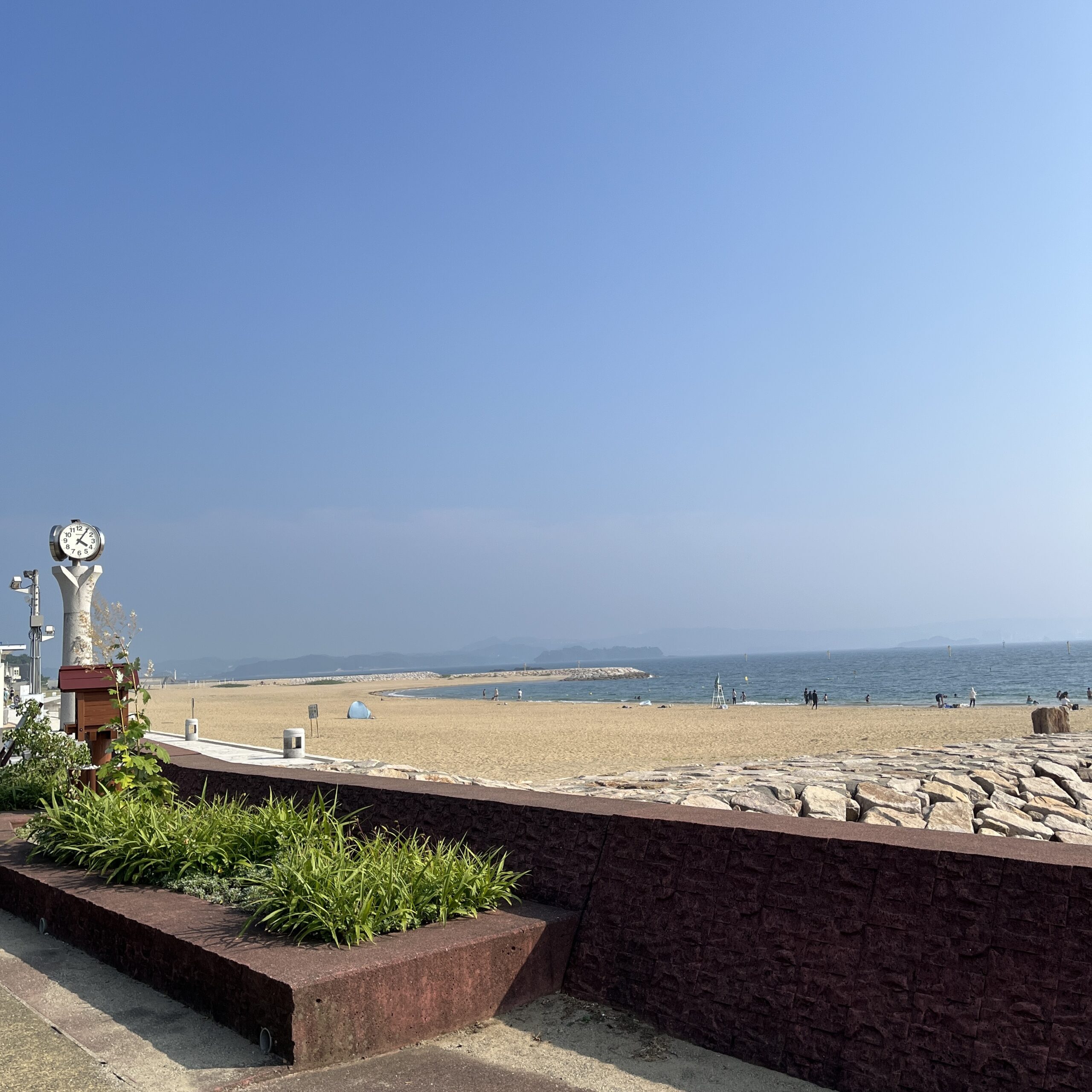 田辺扇ヶ浜海水浴場の様子