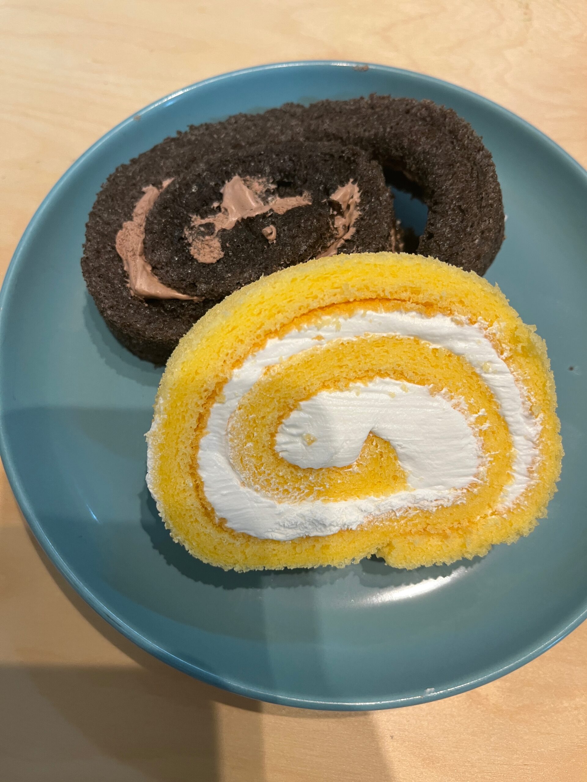 ロールケーキのアップ