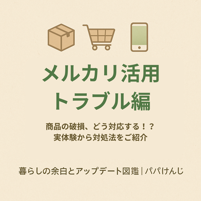 メルカリ　トラブル編　商品の破損について