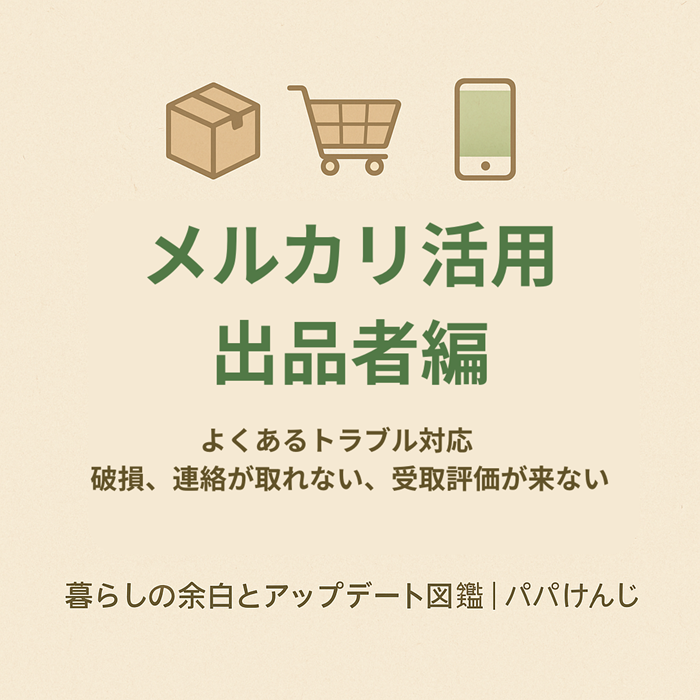 メルカリ活用　出品者編　よくあるトラブルの対応方法