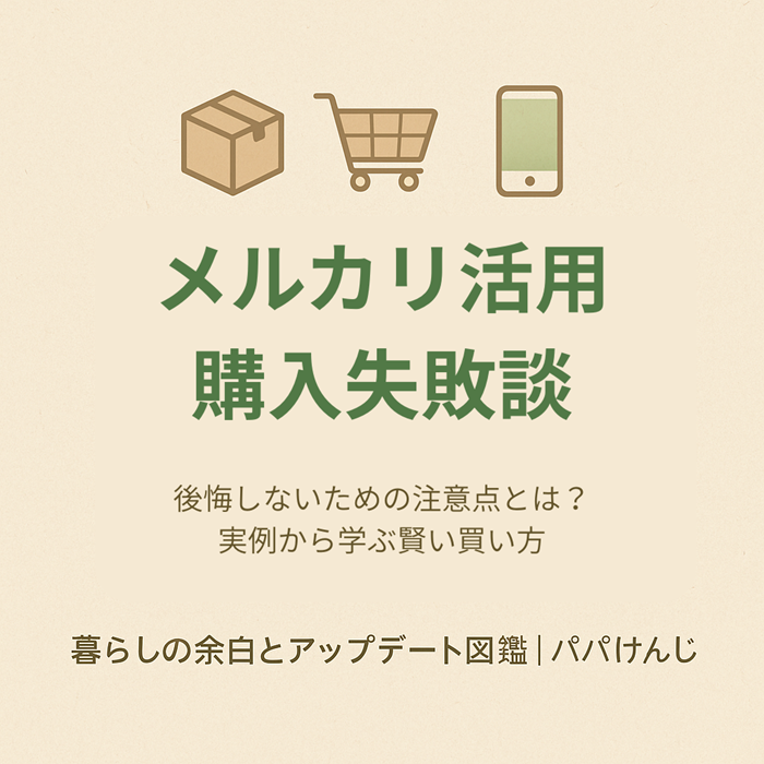 メルカリ活用　購入失敗談