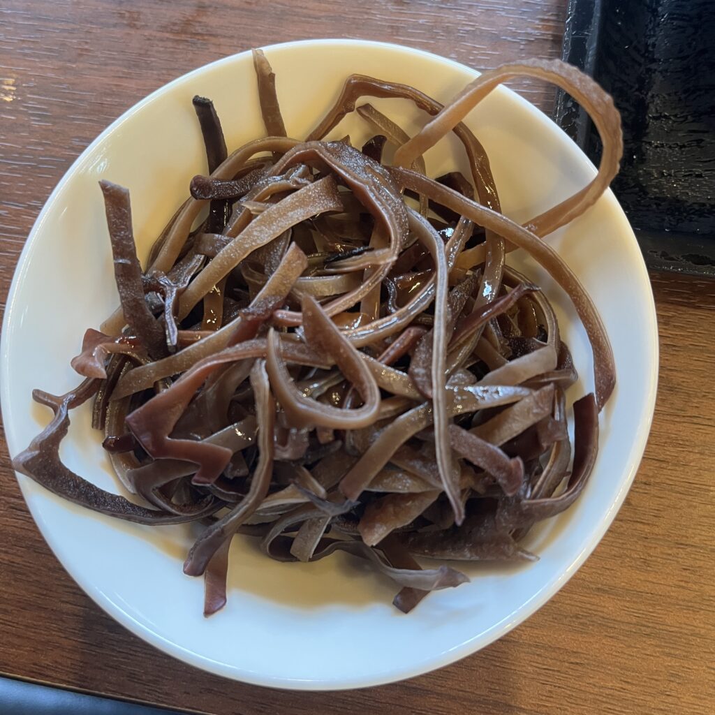 トッピングに注文したきくらげ