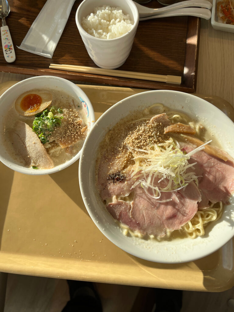 美味しそうな鶏白湯麺