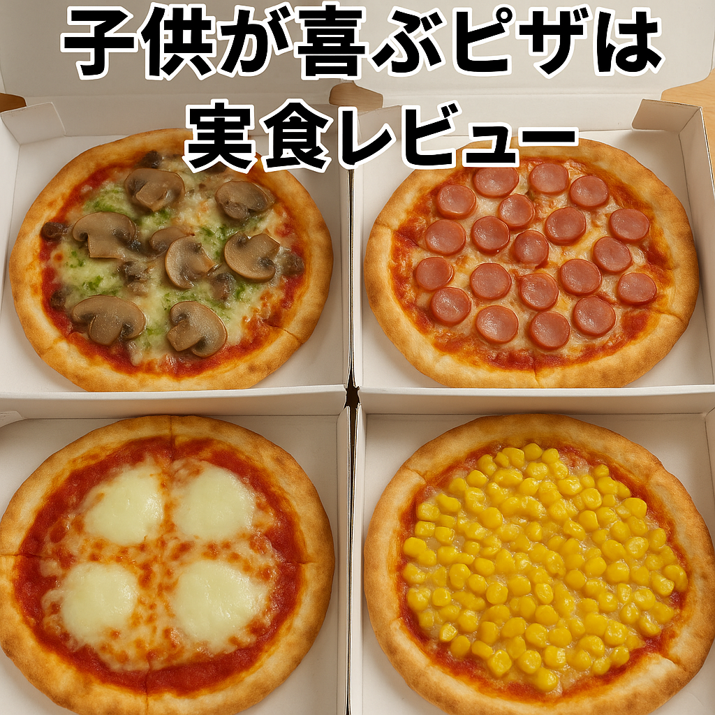 サイゼリヤのテイクアウトピザ4種類を子供と食べ比べ。人気No.1はマルゲリータ。