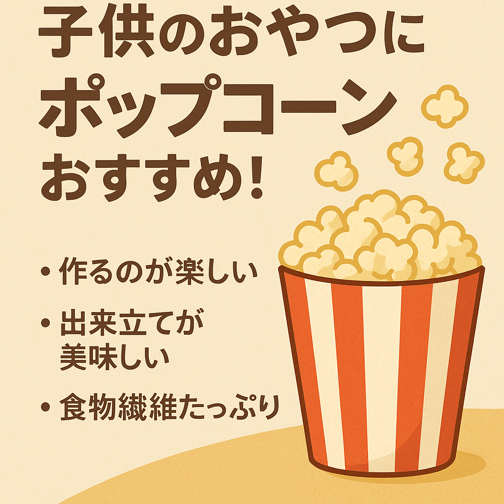 子供のおやつにおすすめの出来立てポップコーン