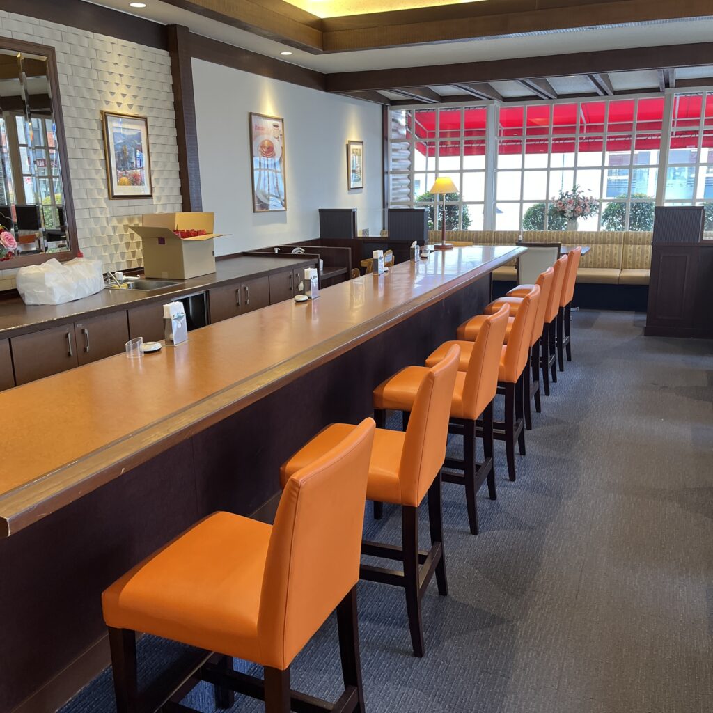 広々とした店内の様子