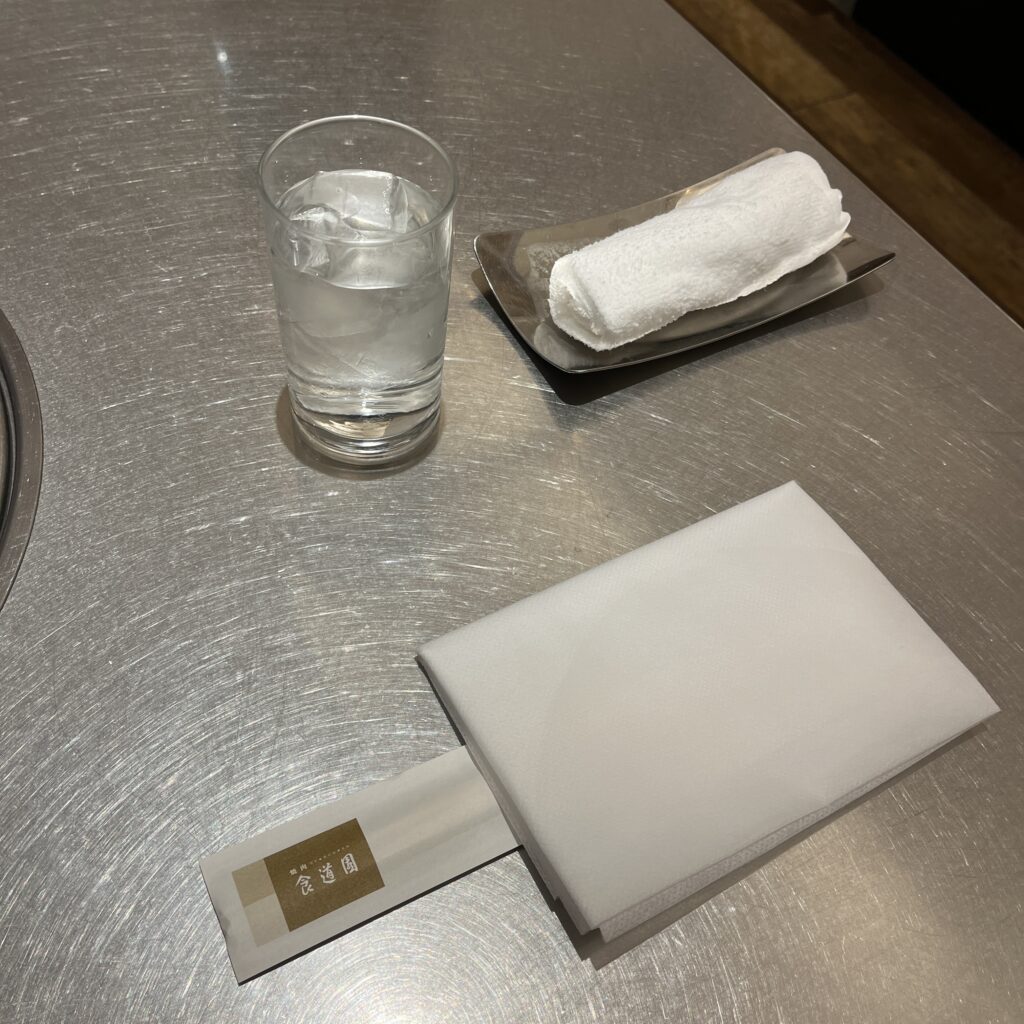 充実した食前の用意