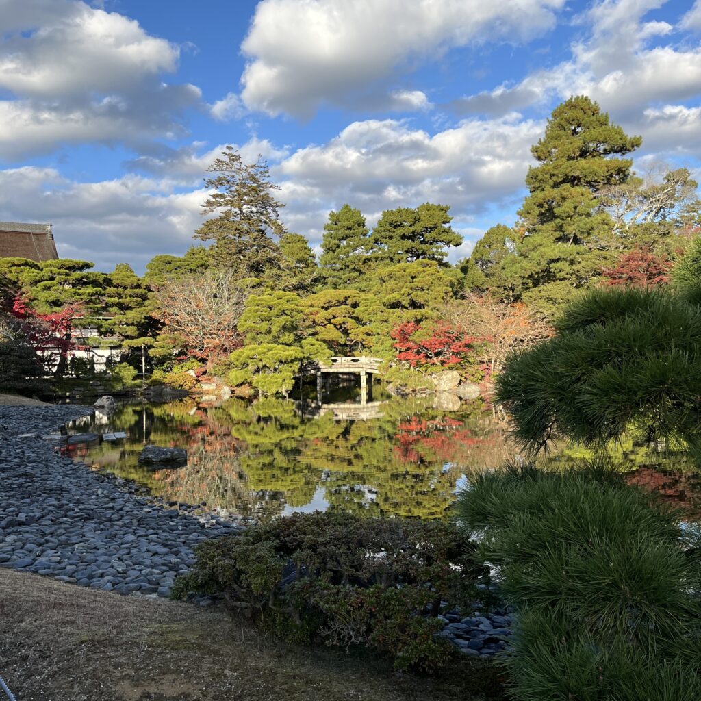 池に移る美しいお庭
