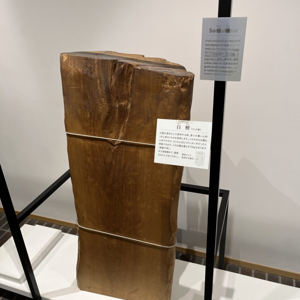 ビャクダンの実物展示