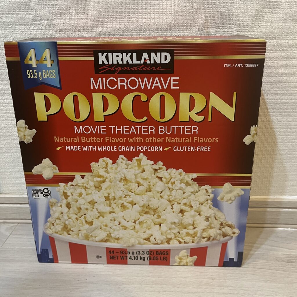 ポップコーンのコストコパッケージ