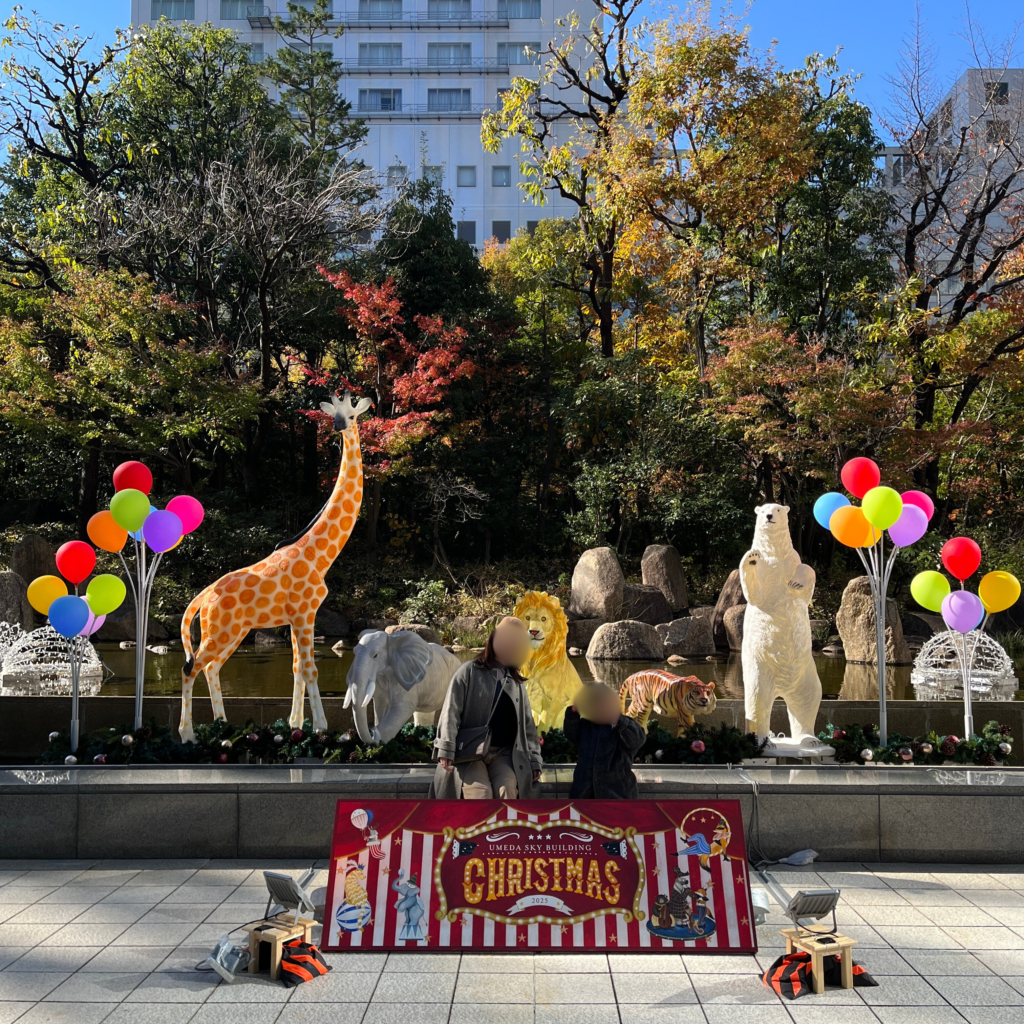 動物たちとの特設写真撮影スポット