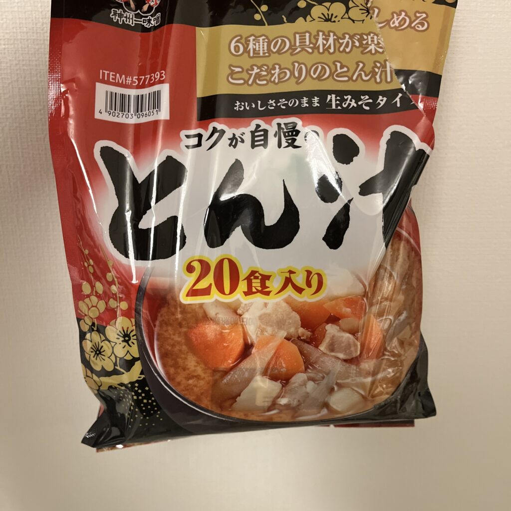 豚汁のパッケージ