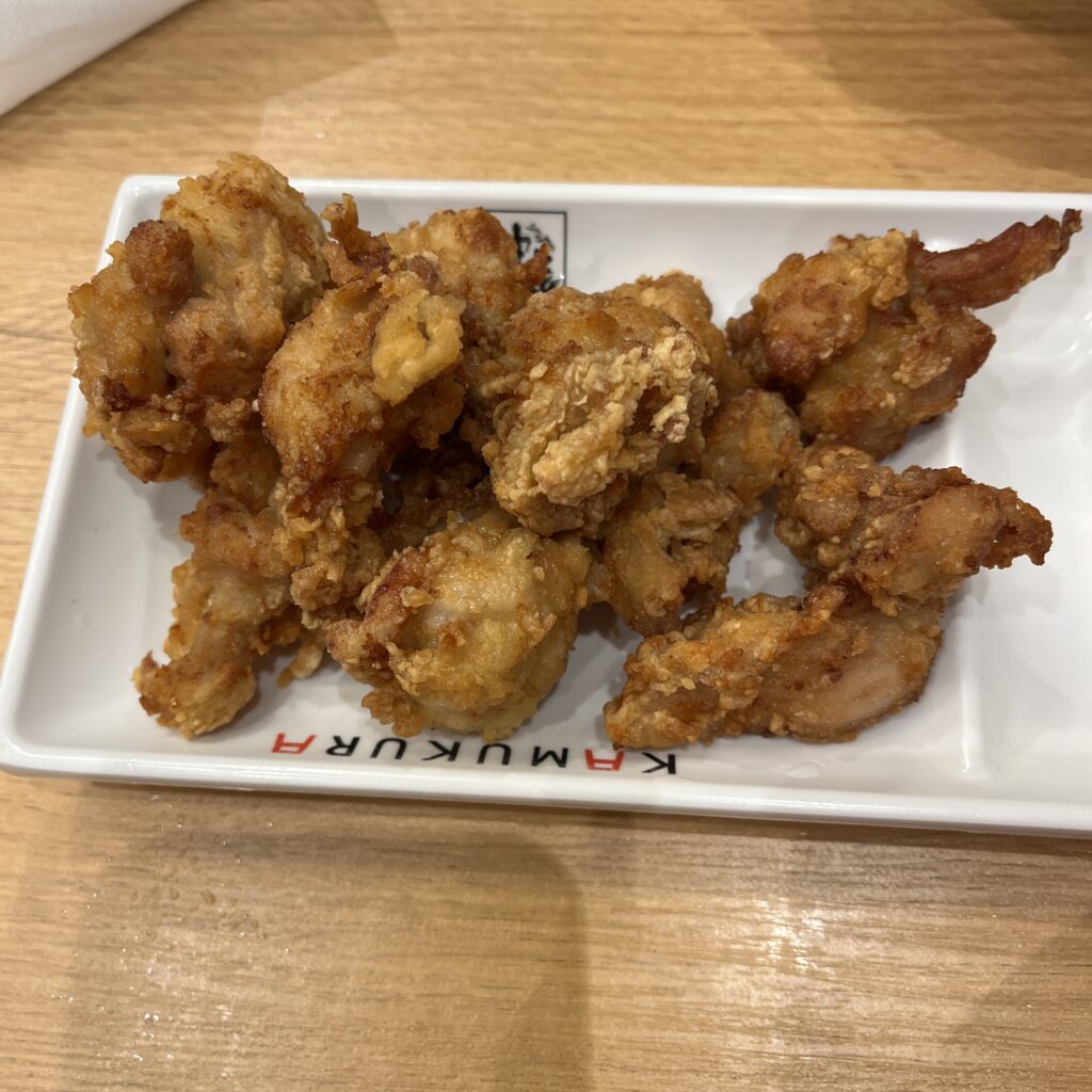 サイドメニューのから揚げ