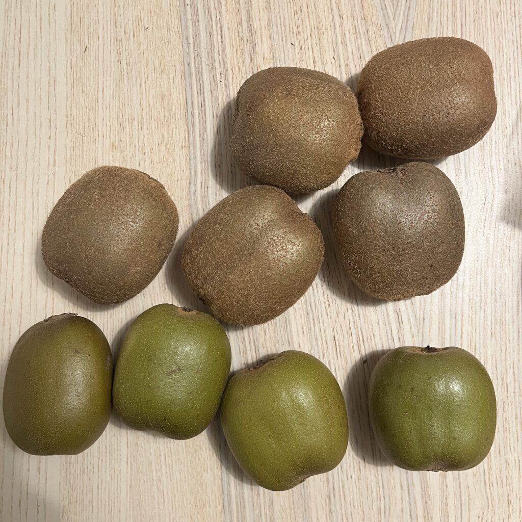 美味しいキウイを選別したところ