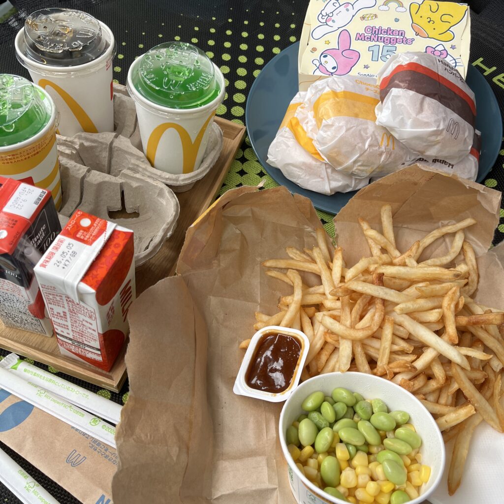 マクドナルドで購入した食べ物