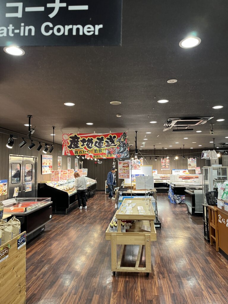 市場の店内の様子