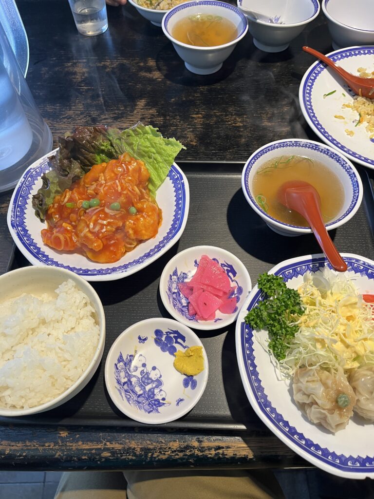 エビチリ定食