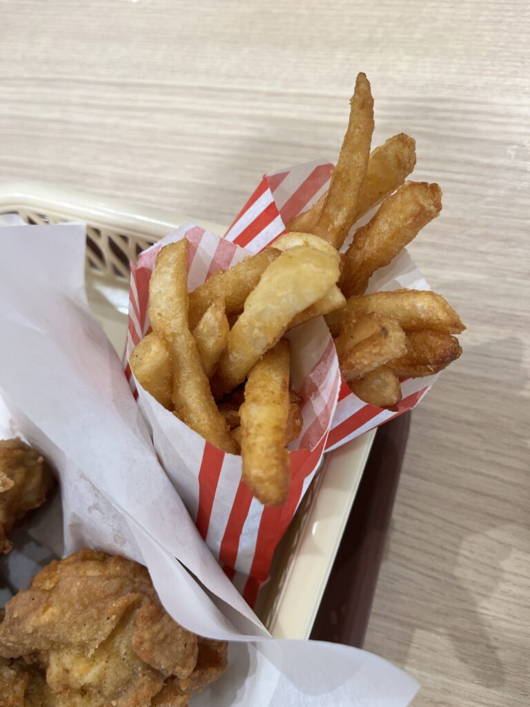 出来立てのカーネルクランチポテト